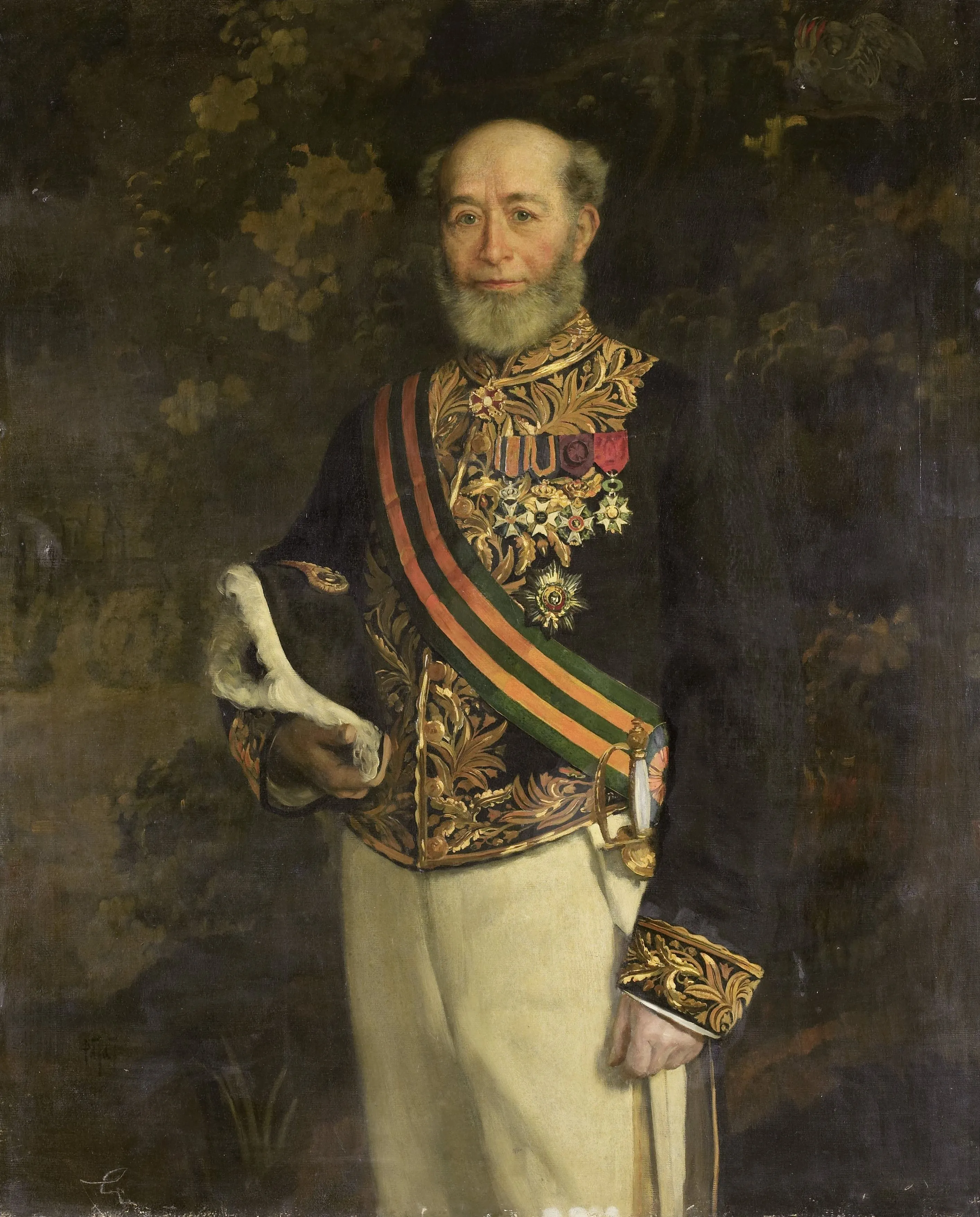 Geschilderd portret van Frederik ’s Jacob, 1895–1896